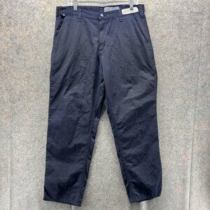 Carhartt Pants Mens 36x32 Navy FR Carpenter Workwear Flame Resistant Utility